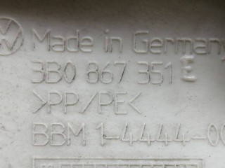 обшивка стойки передней, ориг. номер 3B0867351E, Volkswagen Passat B5 1996-2001