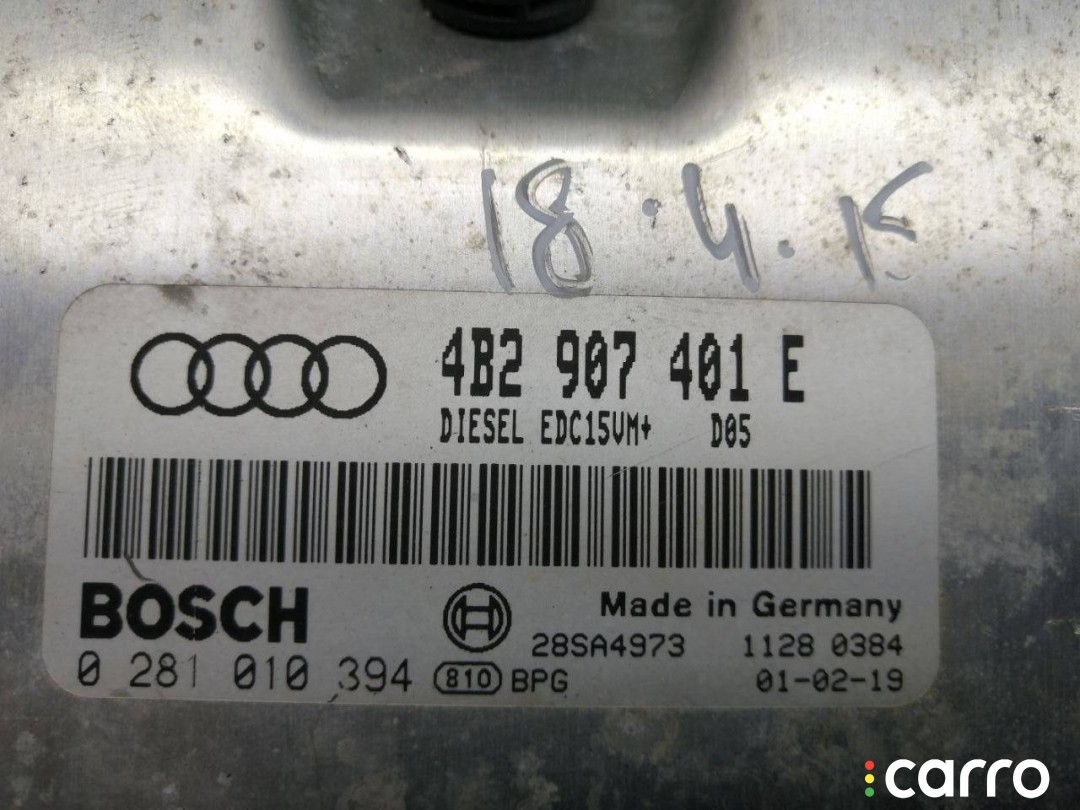 блок управления двигателем Audi A6 C5 1997-2001, 4B2907401E, фото 6