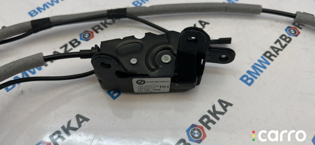 замок заднего борта BMW X5 F15 2013-2018, 7162149, фото 3