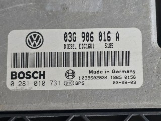 блок управления двигателем, ориг. номер 03G906016A, 0281010731, Volkswagen Touran 1 поколение 2003-2006
