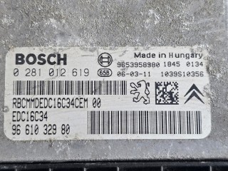 блок управления двигателем, ориг. номер 0281012619, 9661032980, Citroen Berlingo 1 поколение M59 [рестайлинг] 2004-2013