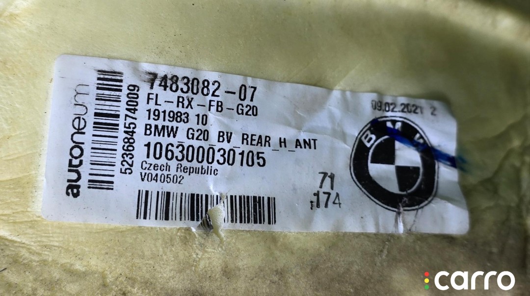 ковер салонный BMW M3 G80/G81 2020-2026, левый руль, 51477483082, фото 10