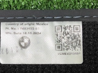 ковер салонный, ориг. номер 7483455, BMW X7 G07 [рестайлинг] 2022-2026