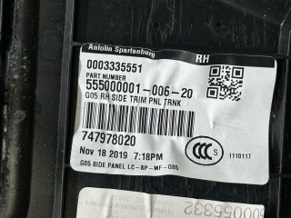 обшивка отсека багажника правая, ориг. номер 51477479780, 7479780, BMW X5 G05 2018-2023