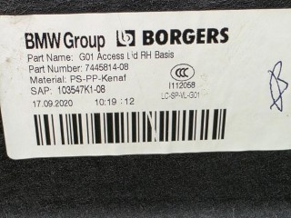обшивка отсека багажника правая, ориг. номер 7445814, 51477445814, BMW X3 G01 2017-2021