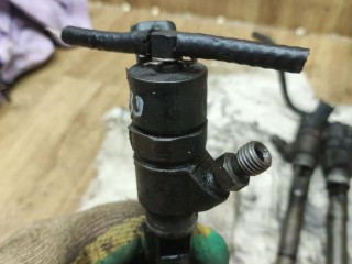 форсунка топливная, ориг. номер 0986435155, Hyundai Santa Fe 2 поколение 2005-2010