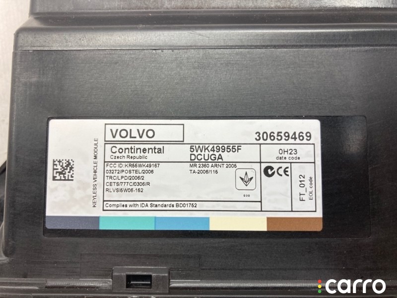 31419588 Блок бесключевой доступ Volvo V60 2011г. - фото №3