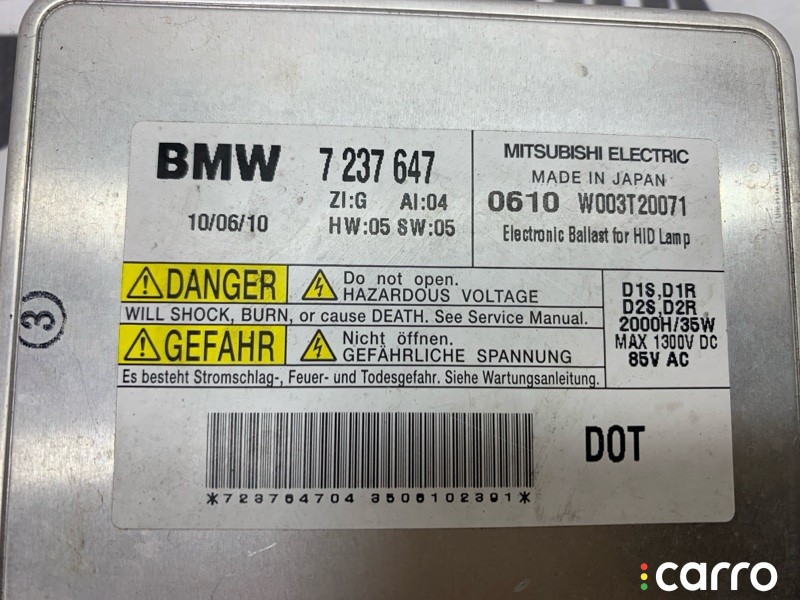 63117237647 Блок ксенона BMW 320i E91 2010г. - фото №7