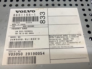 Магнитола, ориг. номер 8671116, Volvo XC70 2000-2004