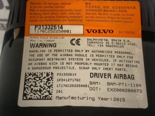 Подушка безопасности в руль, ориг. номер 31332614, Volvo V40 2012-2017