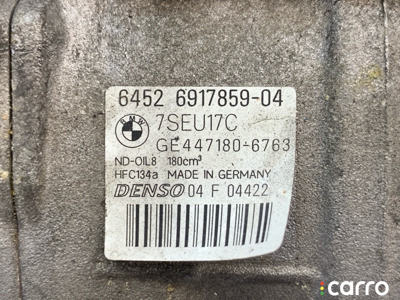 Компрессор кондиционера BMW 525i E61 2002-2007, 64509174802, фото 3
