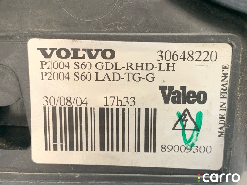 Фара передняя левая Volvo S60 2004-2010, 30648220, фото 4