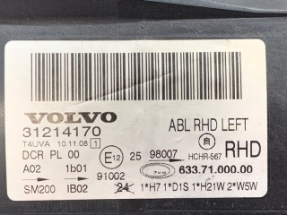 Фара передняя левая, ориг. номер 31353538, Volvo S80 2006-2010