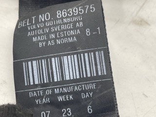 Ремень безопасности задний правый, ориг. номер 8639575, Volvo S60 2004-2010