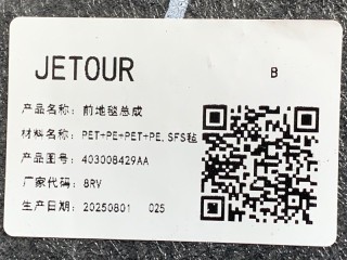 Коврик салона, ориг. номер 403008429AA, Jetour Dashing X-1