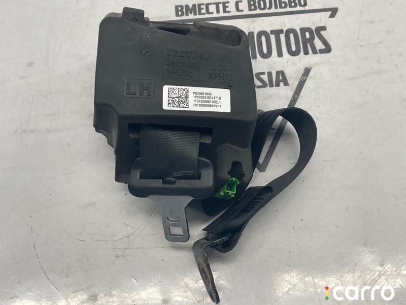 Ремень безопасности задний левый Volvo XC60 2008-2013, левый руль, 39801840, фото 2