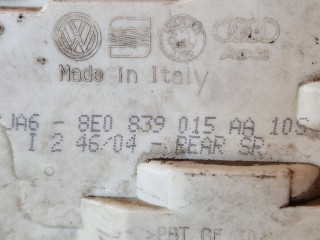 Замок двери задней левой, ориг. номер 8E0839015AA, Audi A4 B7 2004-2009