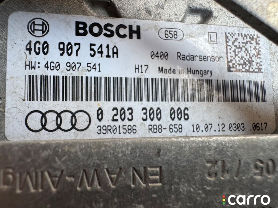 4G0907541, 4G0907541A, 4G0907561, 4G0907561A Дистроник Audi A6 C7 (S6,RS6) 2014г. - фото №5