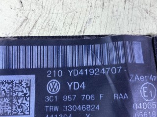 ремень безопасности передний правый, ориг. номер 3C1857706F, Volkswagen Passat B6 2005-2010
