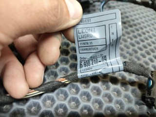 проводка двери передней левой, ориг. номер 6938210, BMW 3 E90/E91 2004-2008