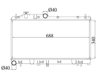 Радиатор (основной), ориг. номер 45119FG040, 45111AG00A, 45111AG010, 45119SC000, 45119AG010, 45119SC010, 45119FG050, 45111AG000, 45111AG001, 45111AG011, 45111AG01A, 45111AG06A, 45111AG07A, 45119AG000, 45119AG00A, 45119GA010, 45119SC040, 45119SC050, X4511AG001, X4511AG011, Z70799R, Subaru Outback 3 поколение [рестайлинг] 2006-2009