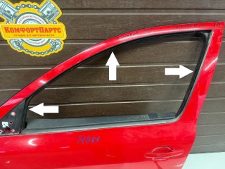 Уплотнительная резинка вокруг стекла двери, ориг. номер 1Z0837431C, Skoda Octavia II 2004-2009