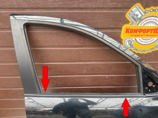 Молдинг под опускное стекло внешний, ориг. номер 822202B000, Hyundai Santa Fe II 2005-2010