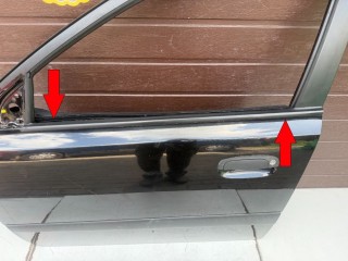 Молдинг под опускное стекло внешний, ориг. номер 822101G001, Kia Rio II 2005-2009