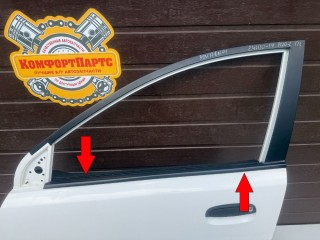 Молдинг под опускное стекло внешний, ориг. номер 822101G001, 822101G000, Kia Rio II 2005-2009