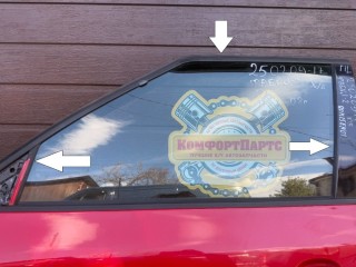 Молдинг верхний над стеклом, ориг. номер 5J0837431F, Skoda Fabia II 2007-2010