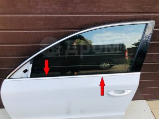 Молдинг под опускное стекло внешний, ориг. номер 3T0837475A, 3T0837477A, Skoda Superb II 2008-2013