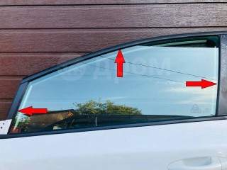Уплотнительная резинка вокруг стекла двери, ориг. номер 82530A2000, Kia Ceed JD 2012-2015