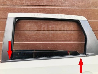 Молдинг под опускное стекло внешний, ориг. номер 82821EY10A, Nissan Qashqai+2 I 2008-2010