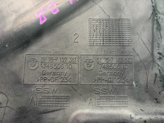 защита днища задняя, ориг. номер 51757127361, 7127361, BMW 3 E90/E91 2004-2008