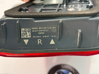 фонарь крышки багажника правый, ориг. номер 7376474, 63217376474, BMW 5 G30/G31 2016-2020