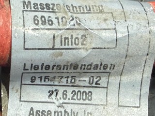 Провод по днищу, ориг. номер 9154715, 61129154715, BMW X5 E70 2006-2010