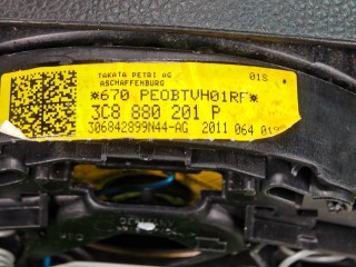 Подушка безопасности водителя, ориг. номер 3C8880201P, Volkswagen Passat 2011-2015