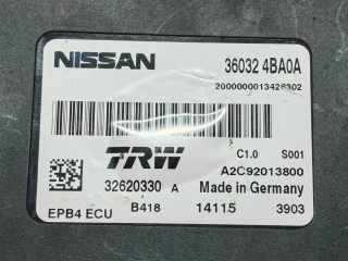 Блок ручника (стояночного тормоза), ориг. номер 360324BA0A, Nissan Qashqai 2010-2013