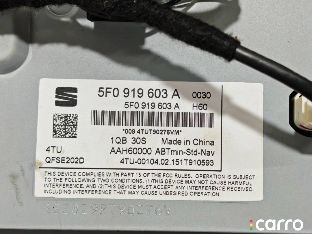 Магнитола Seat Leon 2012-2016, 5F0919603A, фото 3