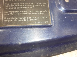 Рамка капота, ориг. номер 7750430587, Renault Scenic 1996-1999