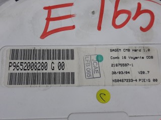 Щиток приборов (приборная панель), ориг. номер 6105EV, P9652008280, Citroen C3 2002-2006