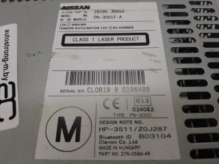 Магнитола, ориг. номер 28185JD05A, Nissan Qashqai+2 2008-2010