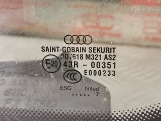 Стекло кузовное боковое правое, ориг. номер 4E0845300M, Audi A8 2005-2007