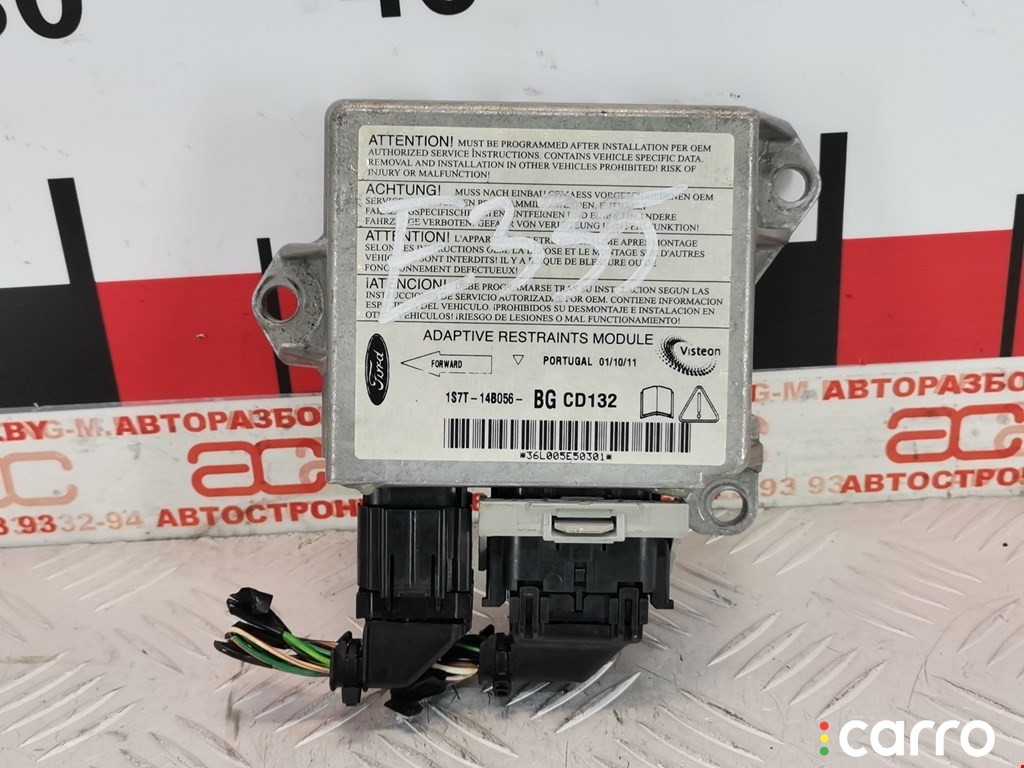 1S7T14B056, 1306312 Блок AirBag Ford Mondeo 2001г. - фото №1