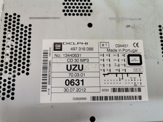 Магнитола, ориг. номер 13466748, 13440631, Opel Corsa 2011-2014