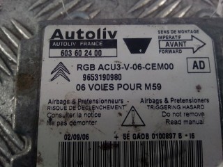 Блок AirBag, ориг. номер 9653190980, 6556TJ, Peugeot Partner 2002-2012