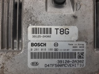 Блок управления двигателем, ориг. номер 0281018188, 391202A302, Kia Optima 2010-2013