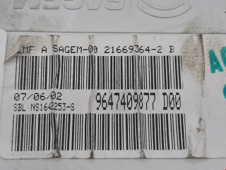 Дисплей, ориг. номер 9647409877, 6155P6, 216864817, Citroen C5 2000-2004