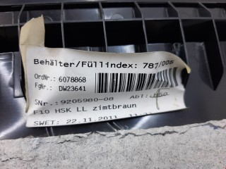 Накладка декоративная на торпедо, ориг. номер 51459166701, 51459209486, BMW 5 F10/F11/GT F07 2009-2013