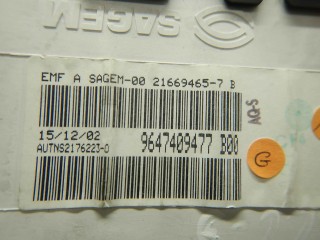 Дисплей, ориг. номер 6155GJ, 9647409477B00, Citroen C3 2002-2006